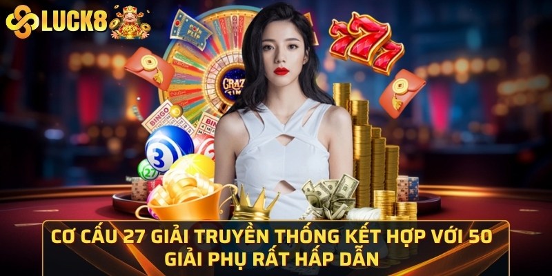 Cơ cấu 27 giải truyền thống kết hợp với 50 giải phụ rất hấp dẫn