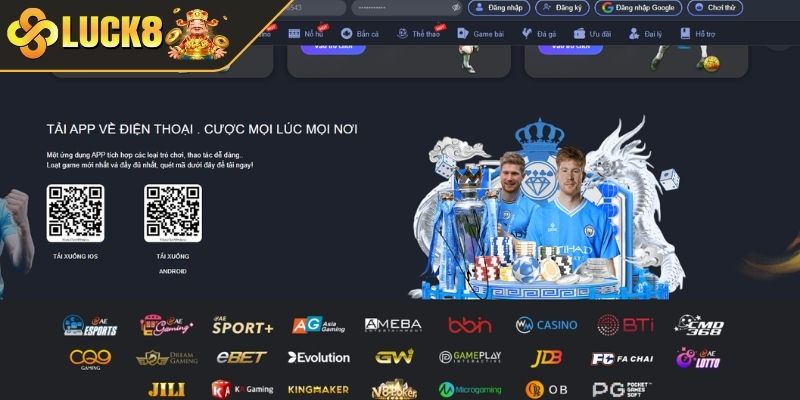 Trang web chuyên nghiệp tại LUCK8