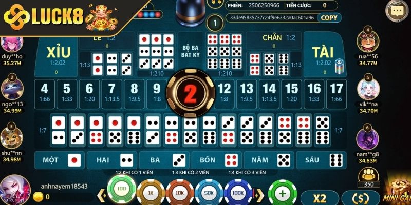 Khái quát game Sicbo LUCK8