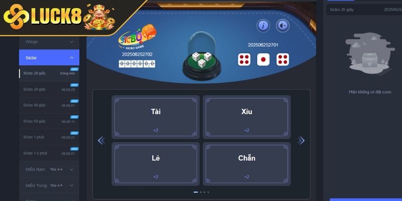 Loại hình Keno tại LUCK8